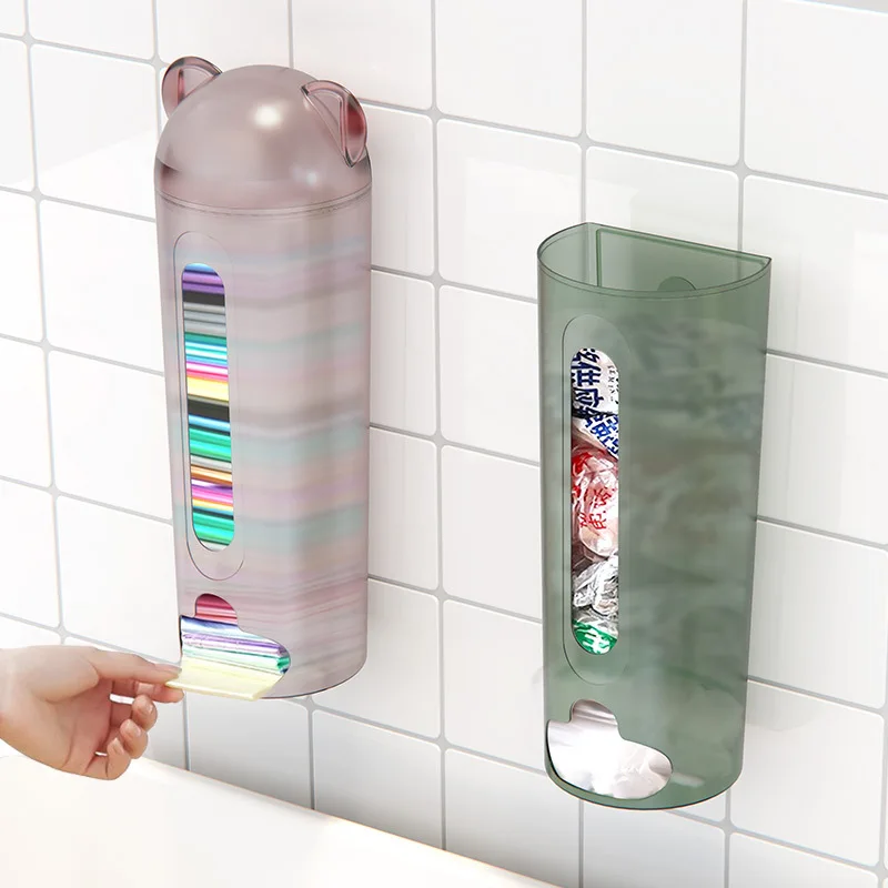 

Kitchen Garbage Bag Storage Rack Bathroom Plastic Household Bag Organizer Case Creativity Nordic Style Shoe Cover Storage Box