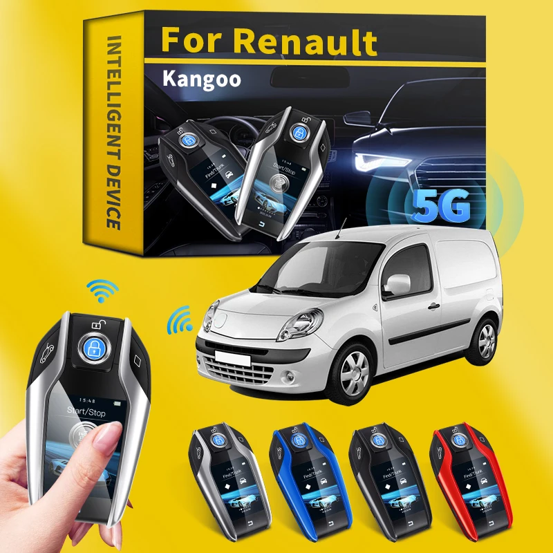 

Для Renault Kangoo автомобильный модифицированный смарт-ключ пульт дистанционного управления с ЖК-экраном Запуск одной кнопкой для бесключевого ...