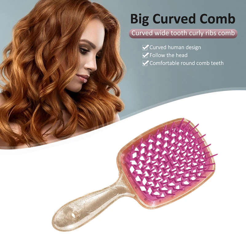 

Расчесывание кисти для волос, массажная расческа для кожи головы, Расческа с широкими зубьями, воздушная подушка, расческа, не запутывается,...