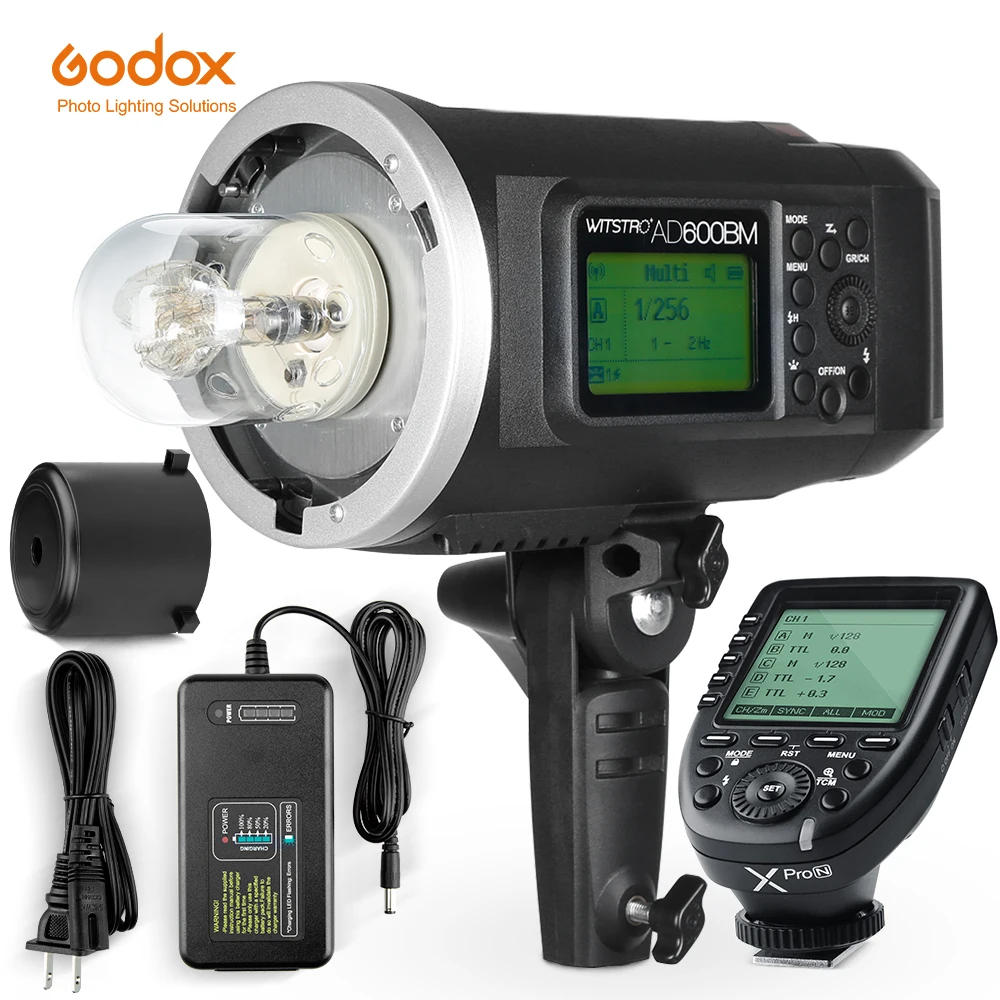 

Godox Wistro AD600BM Bowens Mount 600W GN87 HSS 1/8000s Sync Outdoor Flash With 2.4G Wireless X System Build-in 8700mAh Battery