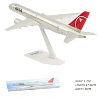 1200 scale northwest airlines airline 757 200 n535us passenger aircraft die casting plane model for collectible kid gifts toys