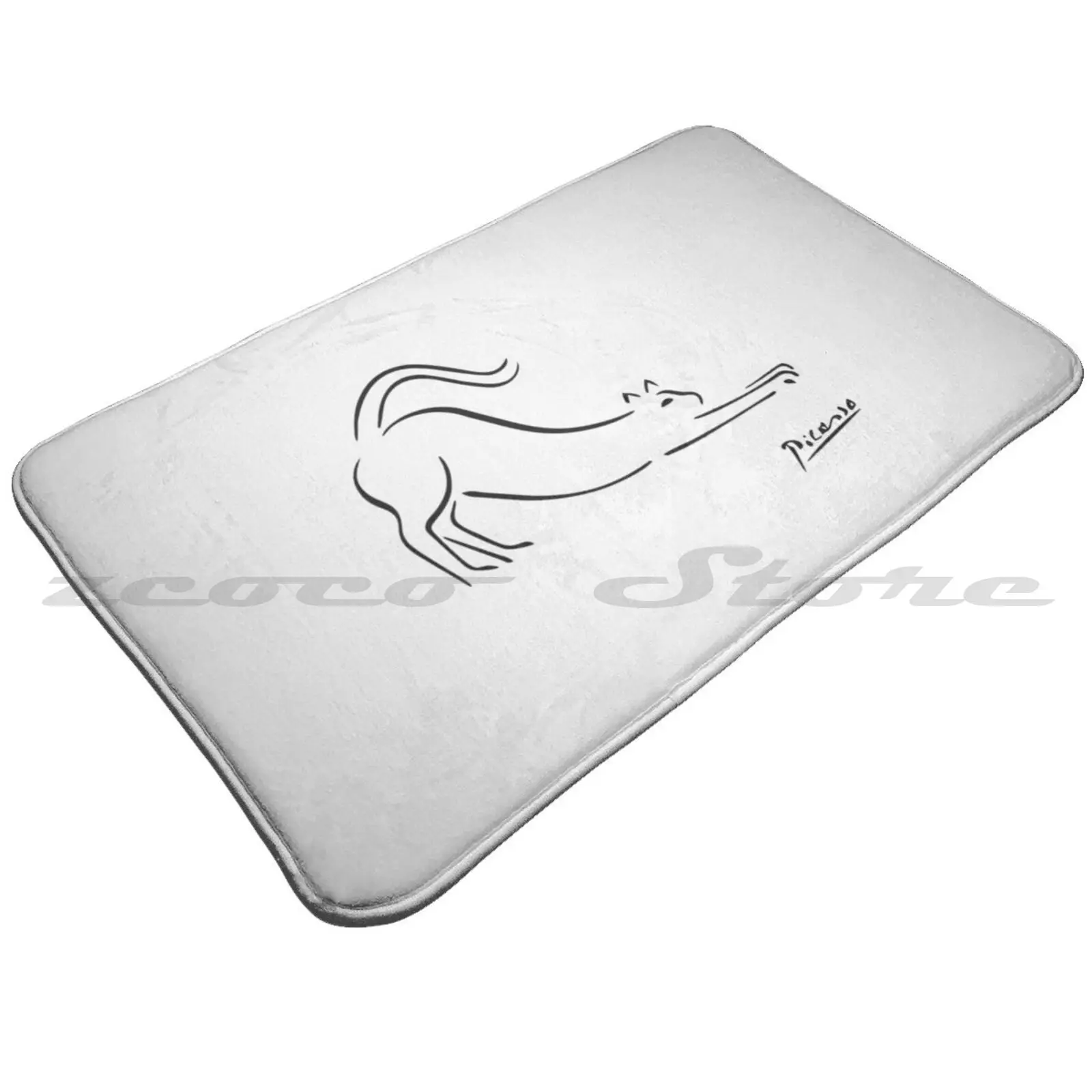 Футболка с изображением кота Пабло Пикассо коврик для набросков котят