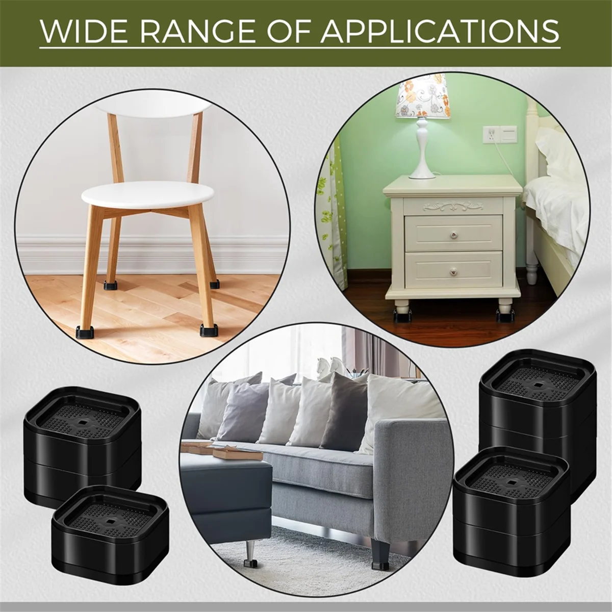 Подставки для мебели Регулируемые стойки кровати 1 38 дюйма Штабелируемые