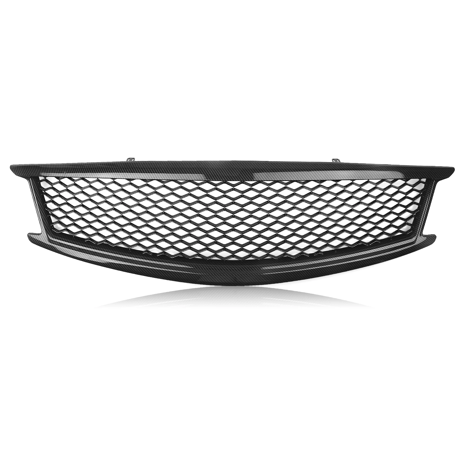 

Передняя решетка для Infiniti G25 G37 Sedan 4-дверная решетка из углеродного волокна 2010-2013, глянцевая/матовая черная, верхний бампер, сетчатая сетка капота