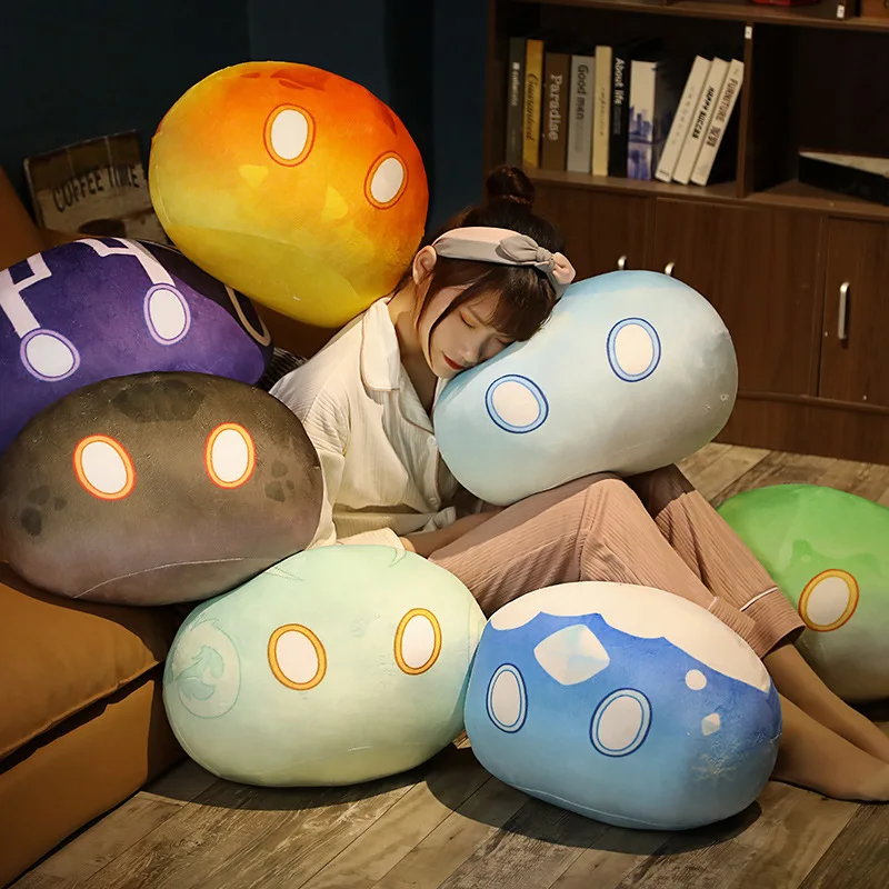 

40cm Anime Genshin Impact Original God Slime Plush Toy Pillow Cushion Game Cosplay Slime Cute Plush Doll Pillow Girls Toy Gift
