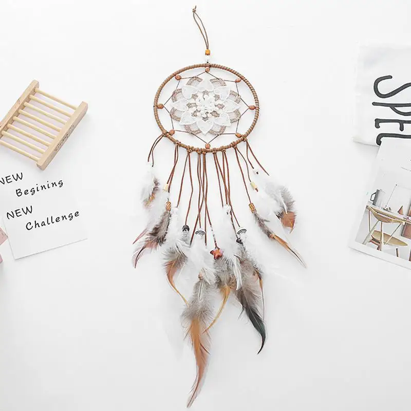 

Handmade Dream Catcher Wind Chimes Home Hanging Craft Gift Dreamcatcher Ornament Car Hanging Bedroom Decoration Atrapasueños