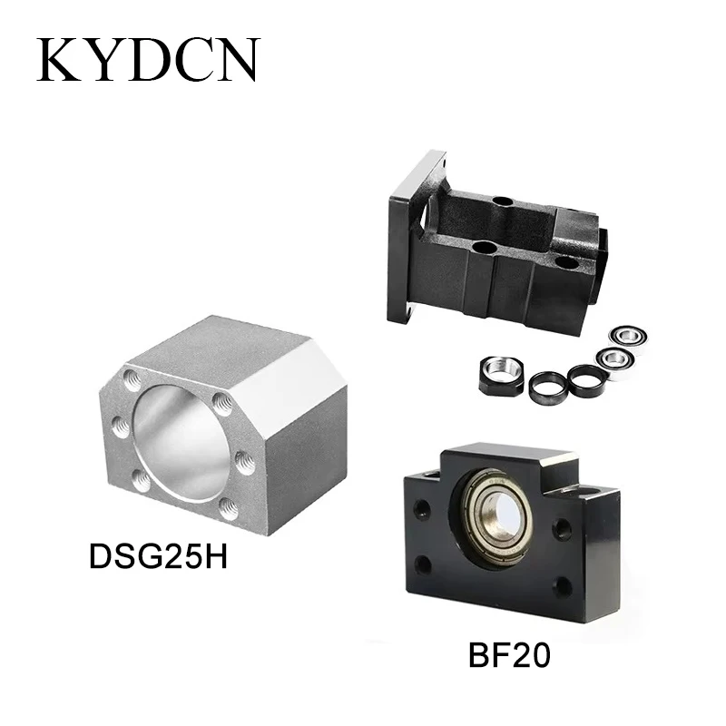 1 шт. торцевая опора шарикового винта BF20 + корпус гайки DSG25H