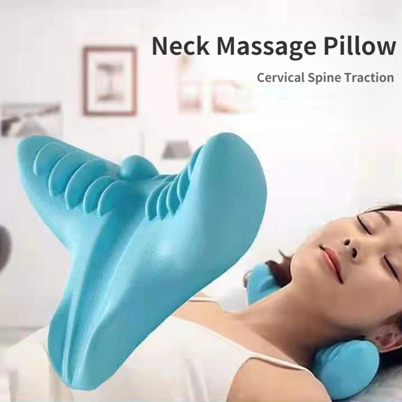 

Neck Stretcher for Pain Relief,Shoulder Relaxer,Cervical Traction Device Pillow,TMJ Pain Relief & Spine Alignment,Chiropractic