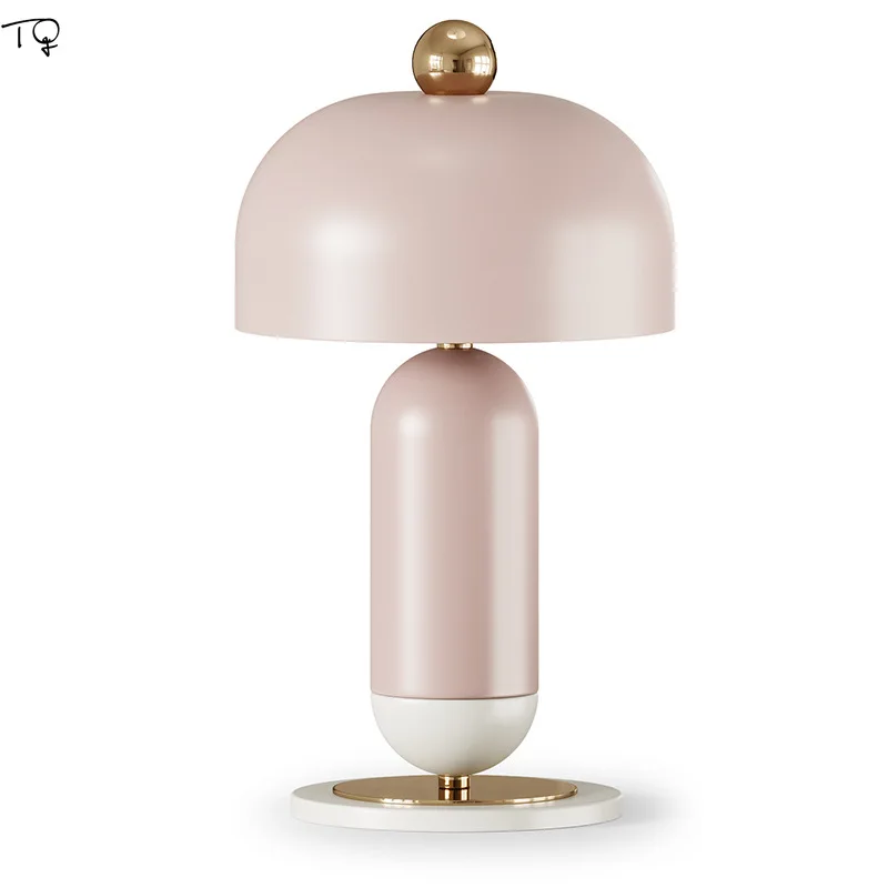 

Nordic INS Designer Cute Desk Lights Pink/blue Lampshade Led E14 Modern Indoor Lighting Bedroom Bedside Children's Room Study