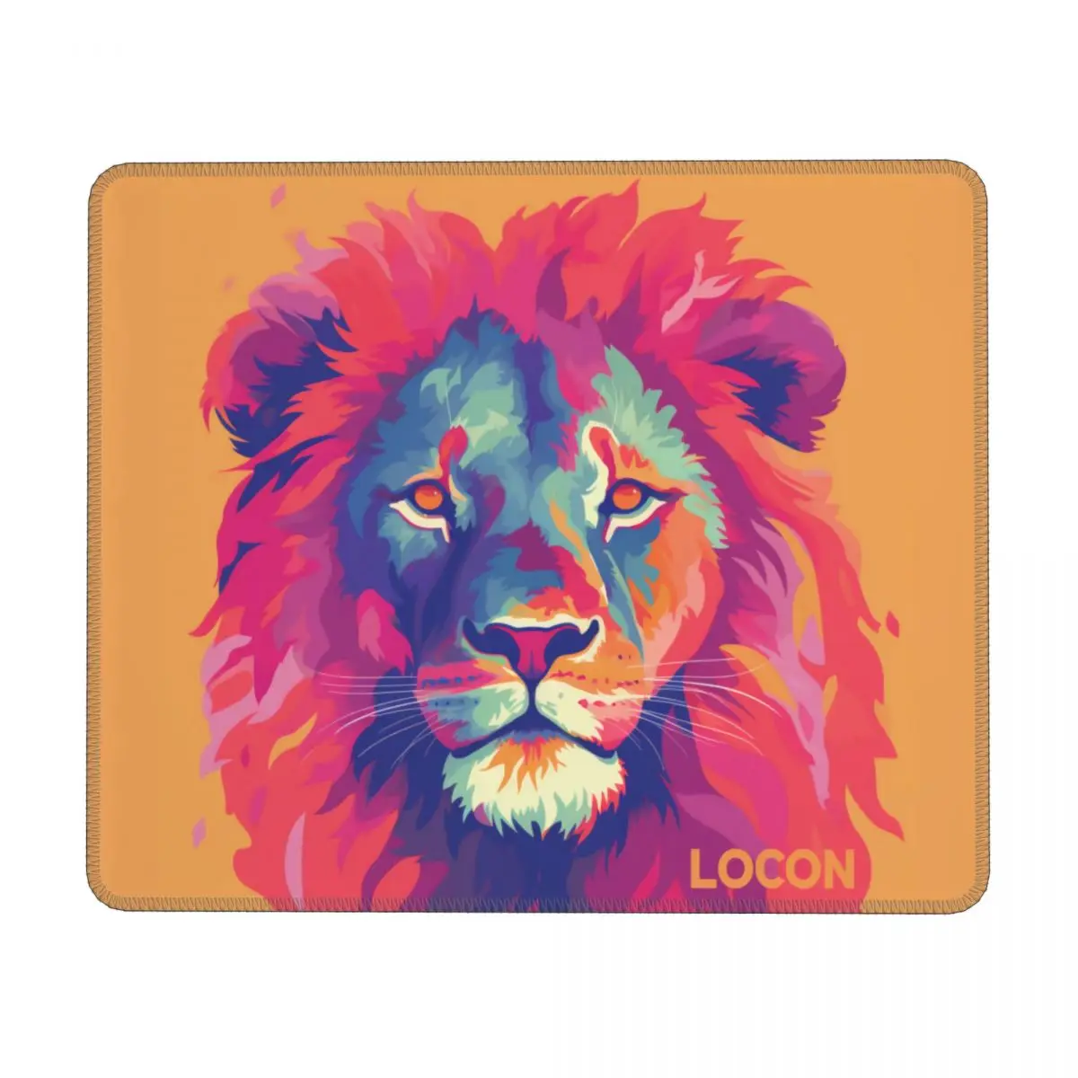 

Lion Horizontal Print Mouse Pad Neo Fauvism Desktop Rubber Mousepad Rertro Non Slip Quality Mouse Pads