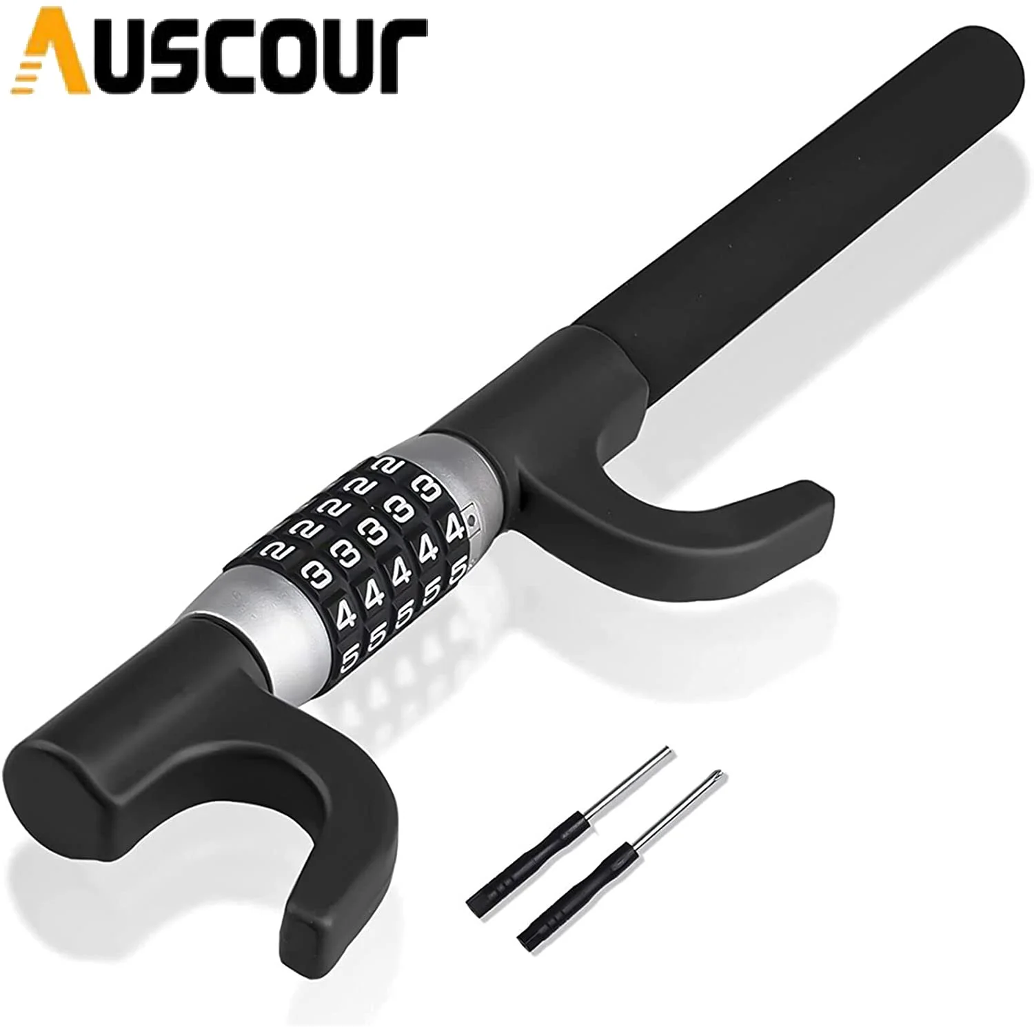 

Двойной замок на руль auscourt, автоматический замок безопасности, Многофункциональное Универсальное защитное устройство для различных моделей