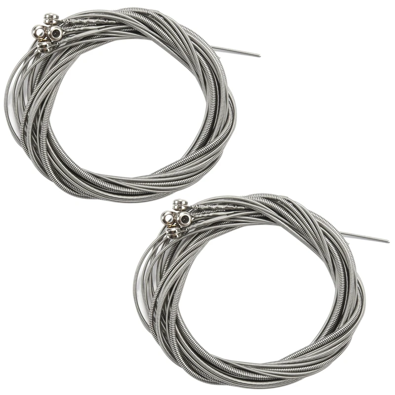 

8 Pcs Stainless Steel Bass Strings Bass Guitar Parts Accessories Guitar String Silver Plated Gauge Bass Accessories