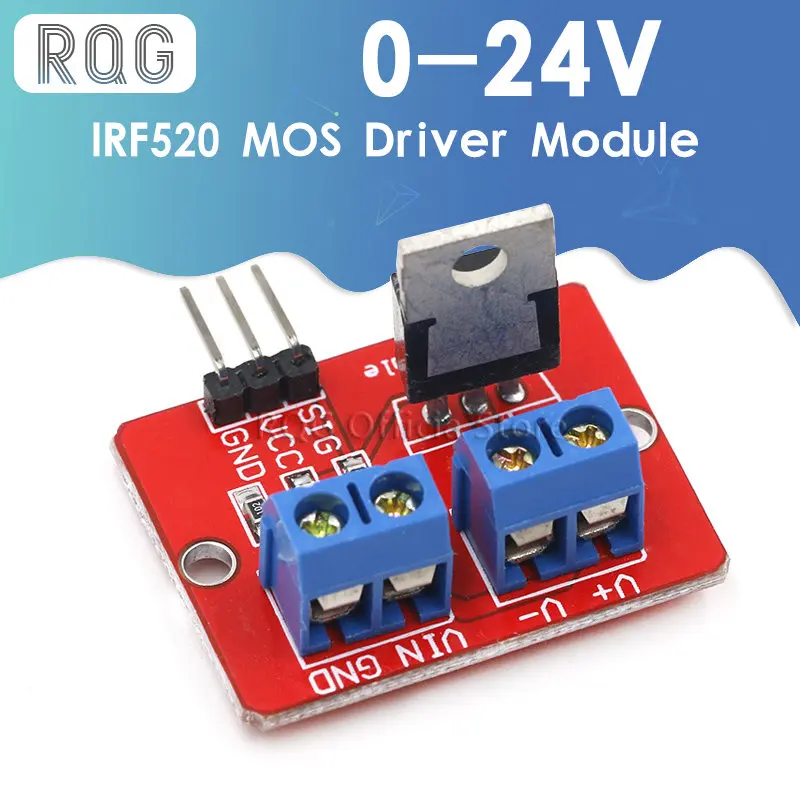 Верхняя кнопка Mosfet 0-24 В, стандартный модуль IRF520 для Arduino MCU ARM pi