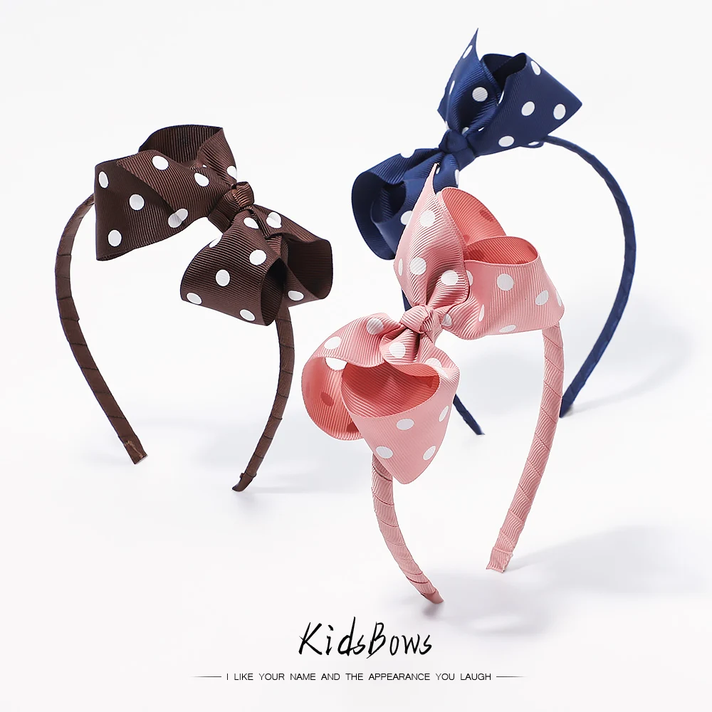 

Новый однотонный Детский галстук-бабочка в горошек