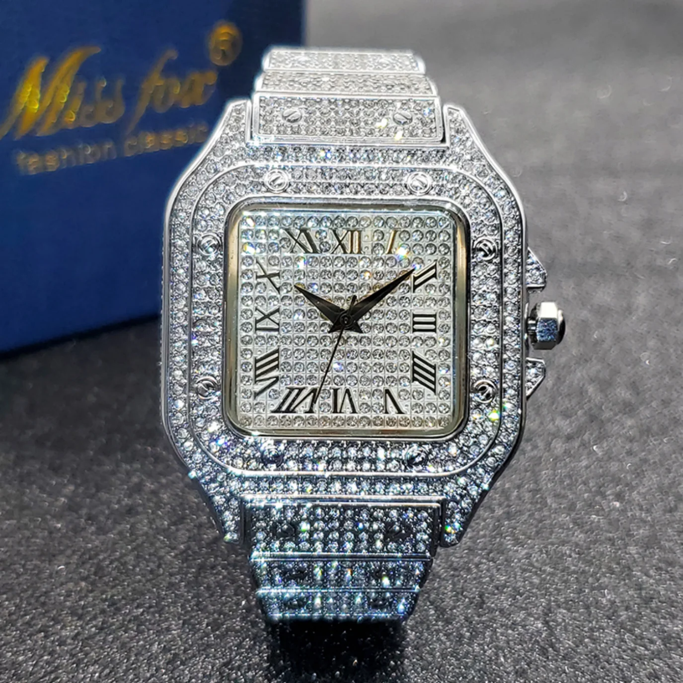 New Moissanite Bezel for Watch 41mm Luxury Watches For Men W