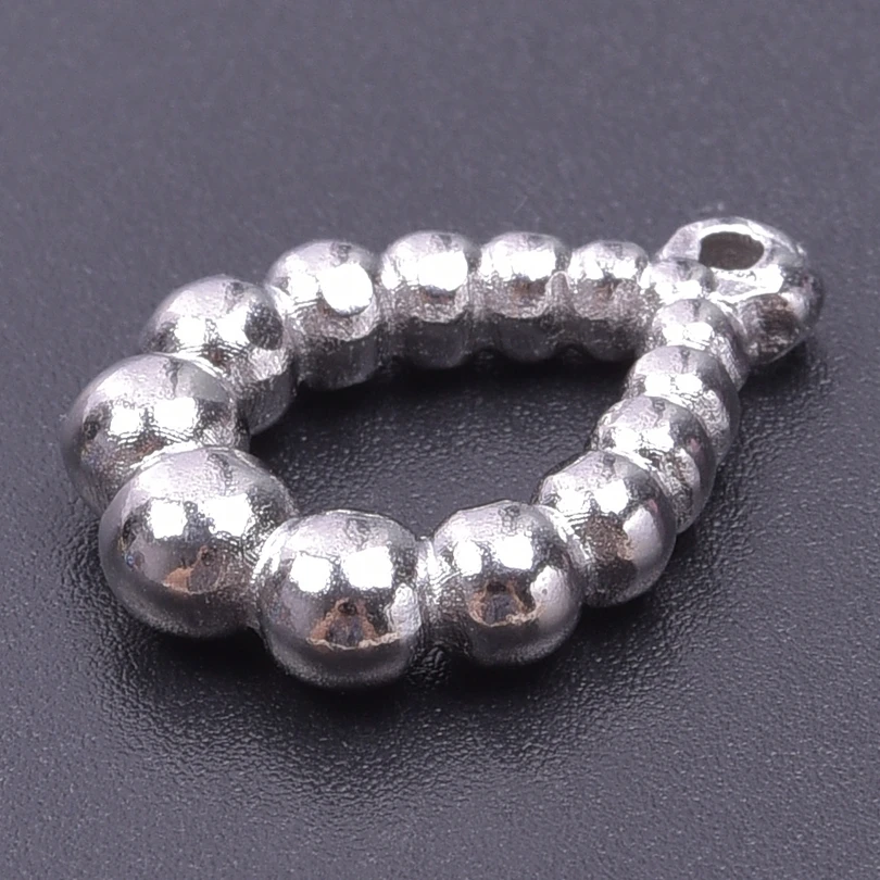 3pcs Hollow Out Charms Stereoscopic Water Droplet Shape Pendants For Jewelry Earrings Necklaces Geometric Oval Crafts Component