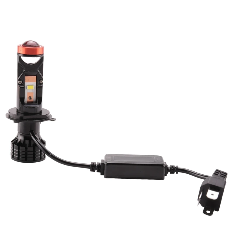 H4 светодиодный мини-проектор 3D-объектив 90 Вт 25000LM мотоциклетная фара