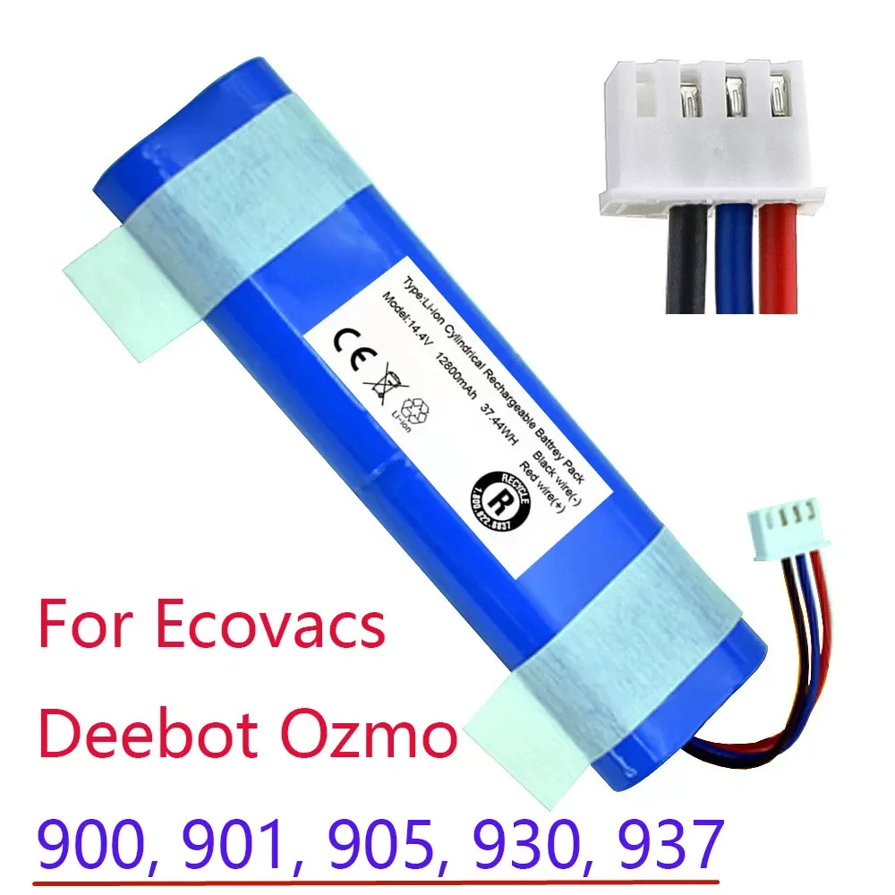 

NEW2023 14.4V Robot Vacuum Cleaner Battery Pack for Ecovacs Deebot Ozmo 900, 901, 905, 930, 937