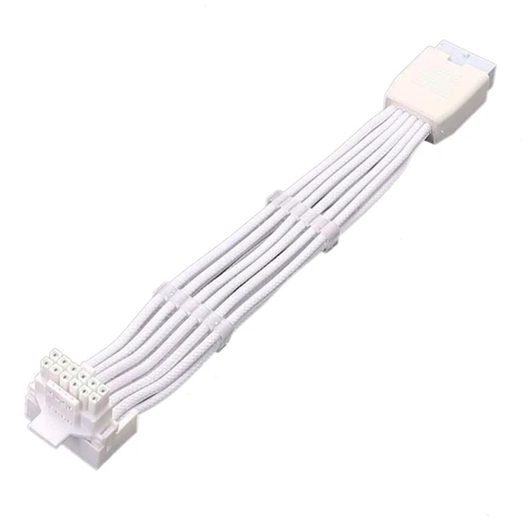 Белый Черный ATX3.0 12VHPWR 600 Вт "папа-мама" 16 (12+4) кабель 16AWG провод