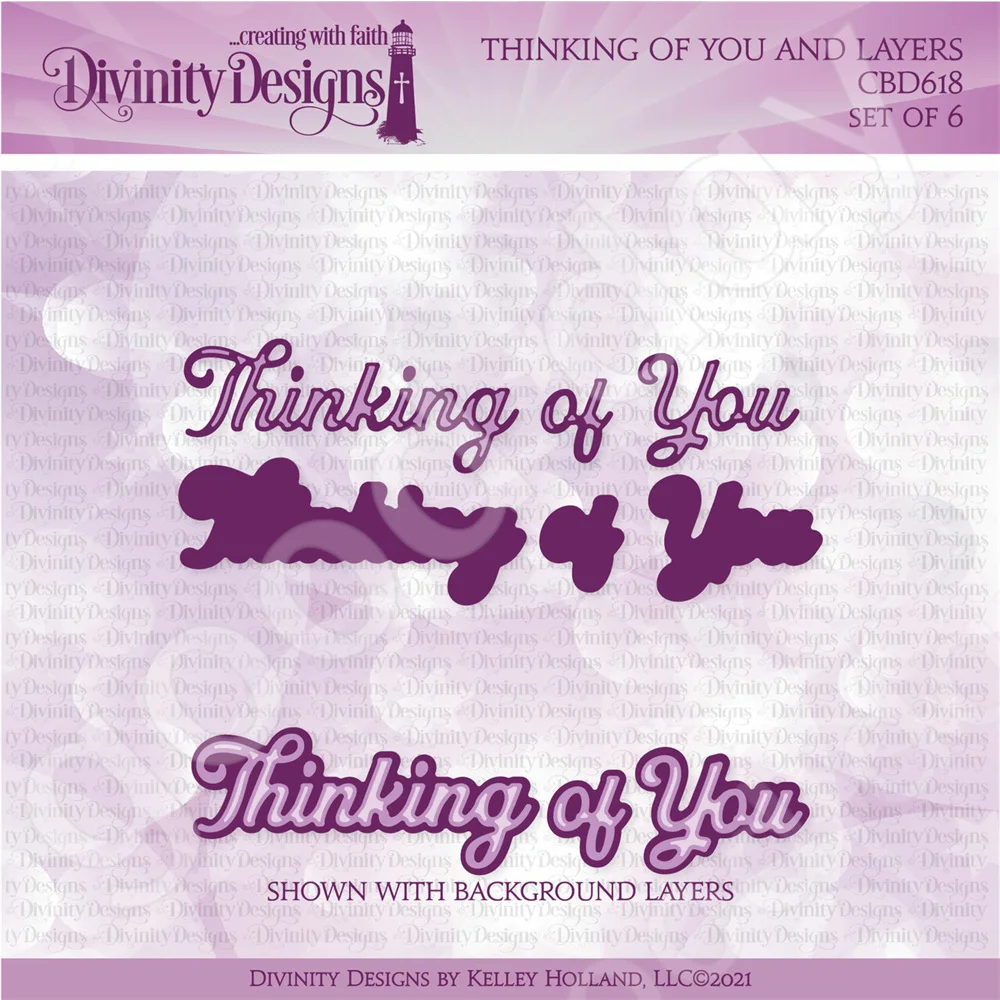

Arrival New 2022 Thinking of You and Layers Dies Scrapbook Diary Decoration Embossing Template Diy Greeting Card Handmade