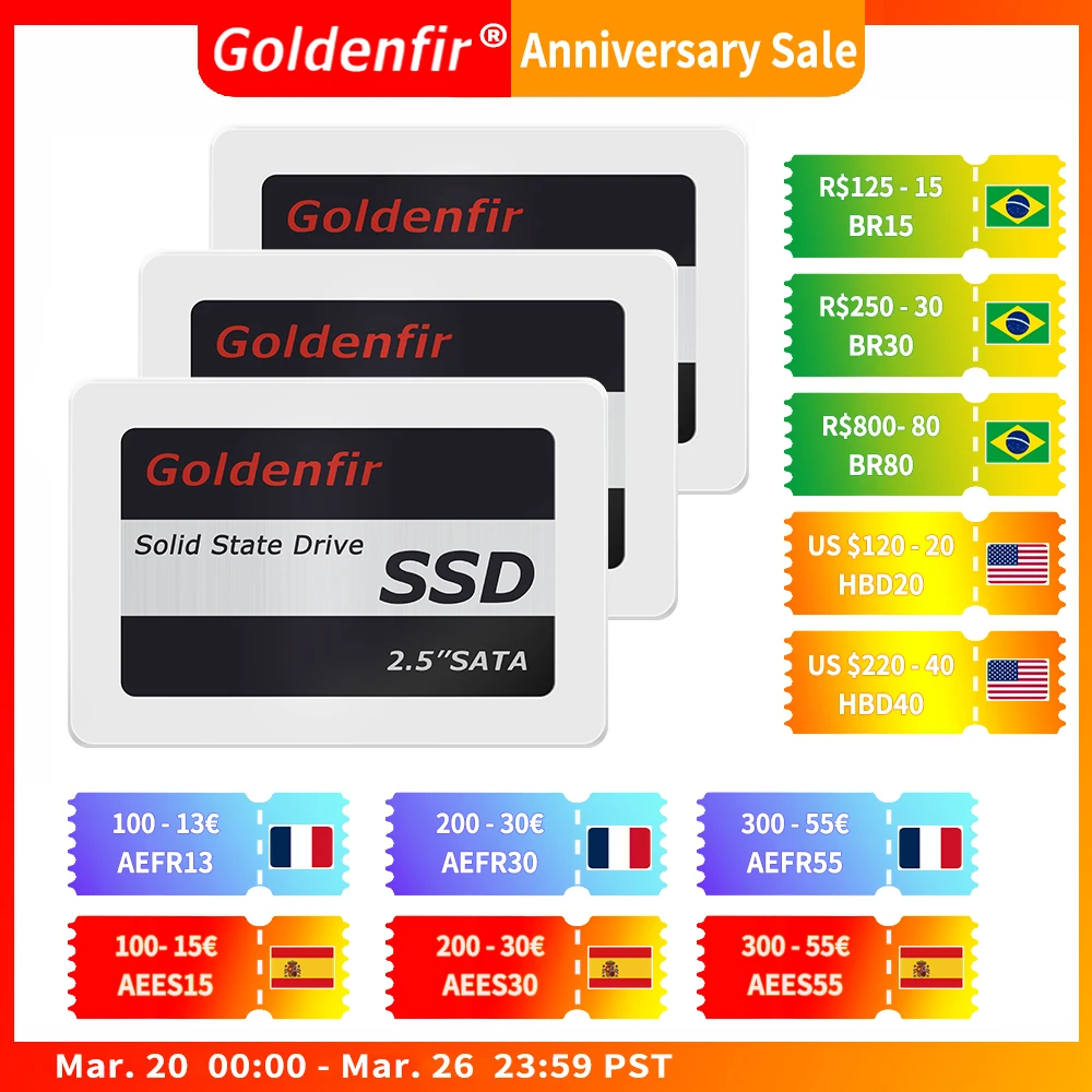 Goldenfir SSD 120GB 250GB 500GB 960GB SSD 2.5 Hard Drive Disk Disc Solid State Disks 2.5 1 Goldenfir SSD 120GB 250GB 500GB 960GB SSD 2.5 Hard Drive Disk Disc Solid State Disks 2.5 1