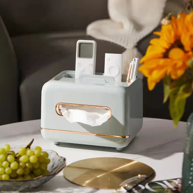 

Nordic Tissue Box with Storage Box Simple Toilet Paper Holder Removable Tissue Case Napkin Holder Boxes for Home Living Room