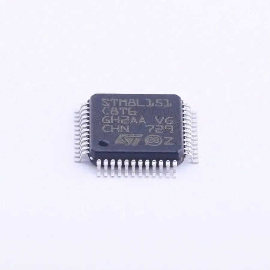 

MCU 8-битный STM8L STM8 CISC 64KB Flash 1,8 в/2,5 в/3,3 В 48-контактный лоток LQFP-лоток STM8L151C8T6