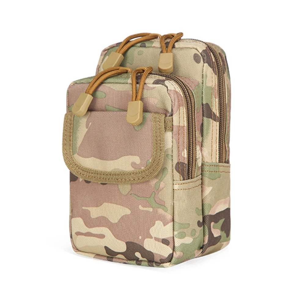 

LUC 800D Tactical Waist Bag Molle Pouch for Camping Hiking Hunting Traveling Keys Phones Money Headphone Card Storage Waist Pack