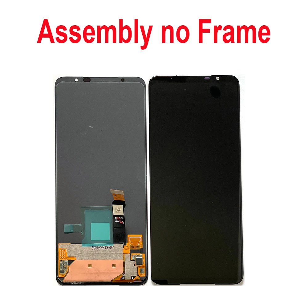 6 78 original for asus rog phone 5 rog 5 pro lcd display touch screen digitizer frame for rog 5s pro 5 ultimate zs673ks lcd free global shipping