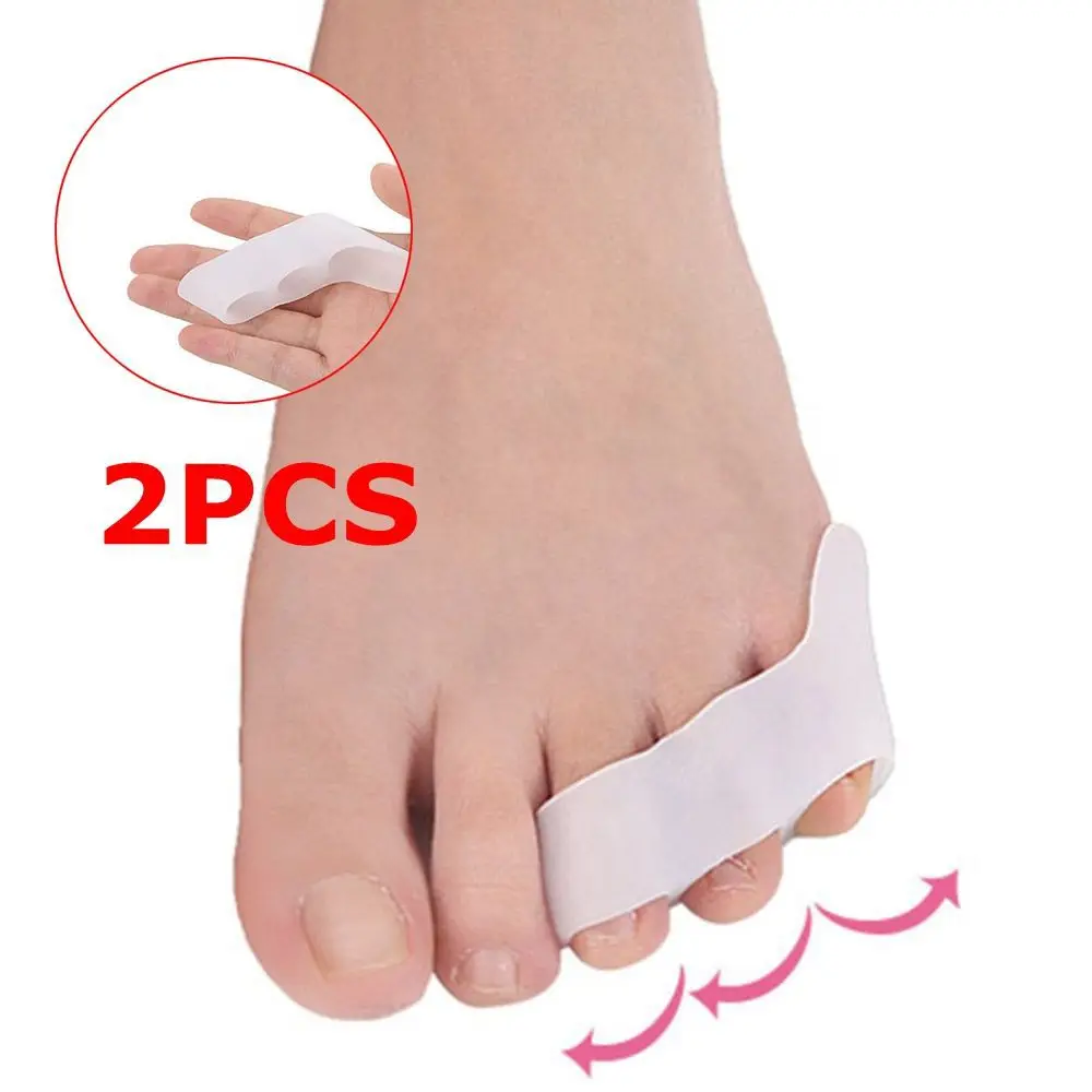 

2 шт., силиконовые разделители для ног, с тремя отверстиями