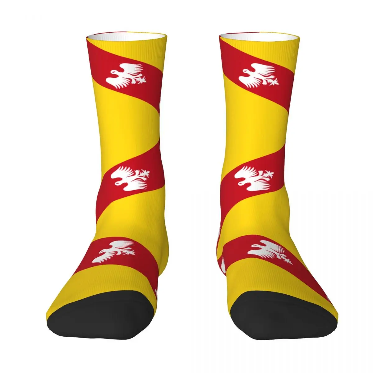 

Flag Of Lorraine Contrast color socks Blanket roll Compression Socks Funny Novelty Graphic 284-France Stocking