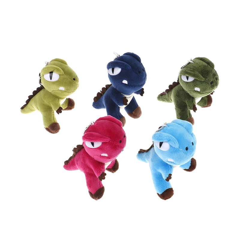 

1PC Keychain Pendant Plush Stuffed Toy Color random 12CM Dinosaur Doll Pendant Plush Toy