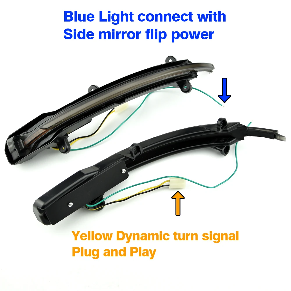 2 шт./компл. светодиодный светильник поворота для динамического зеркала заднего