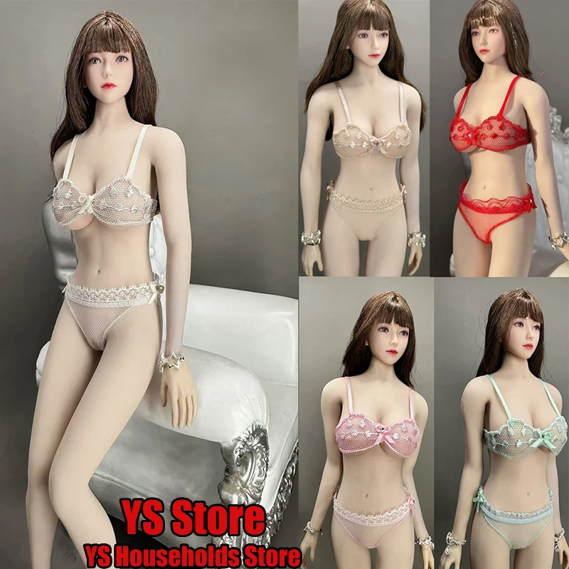 CJG-059 1/6 женский солдатский кружевной бюстгальтер нижнее белье комплект одежды