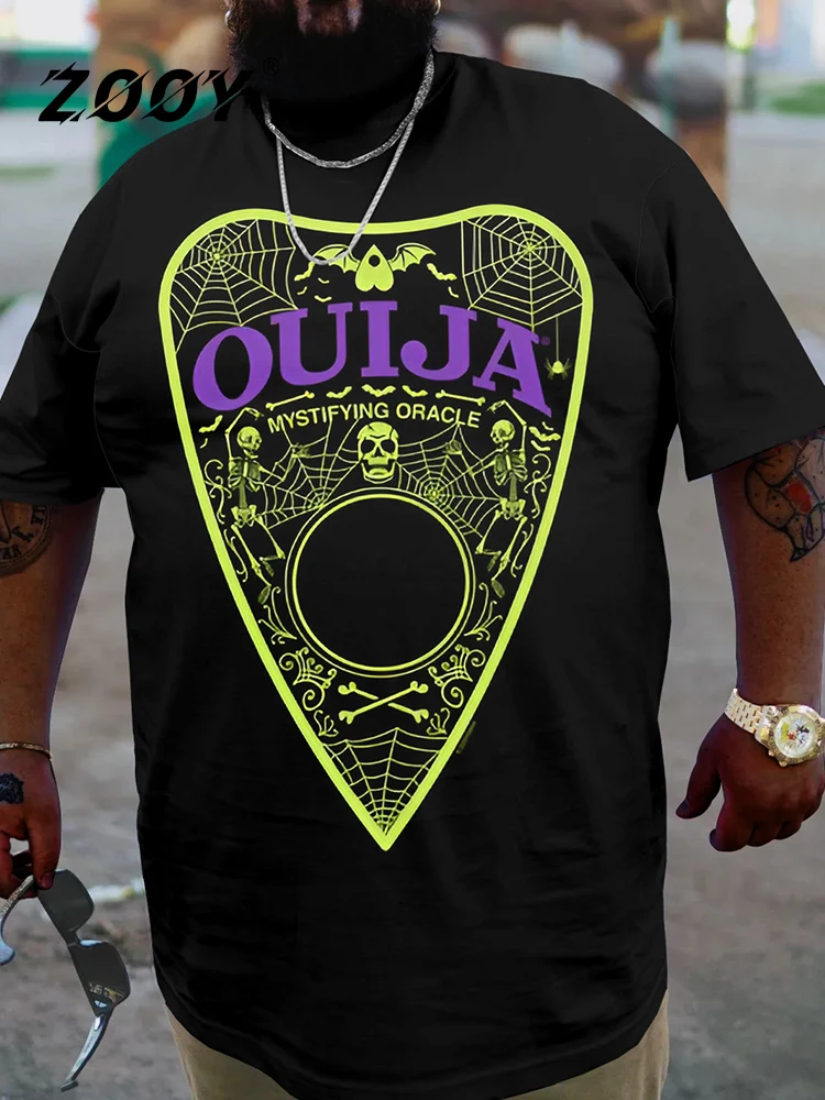 

ZOOY 8XL-9XL Plus Size T-shirt Summer Cartoon Print T Shirt Men Short Sleeve Tshirt Hip Hop 9xl PlusTees White Streetwear Men