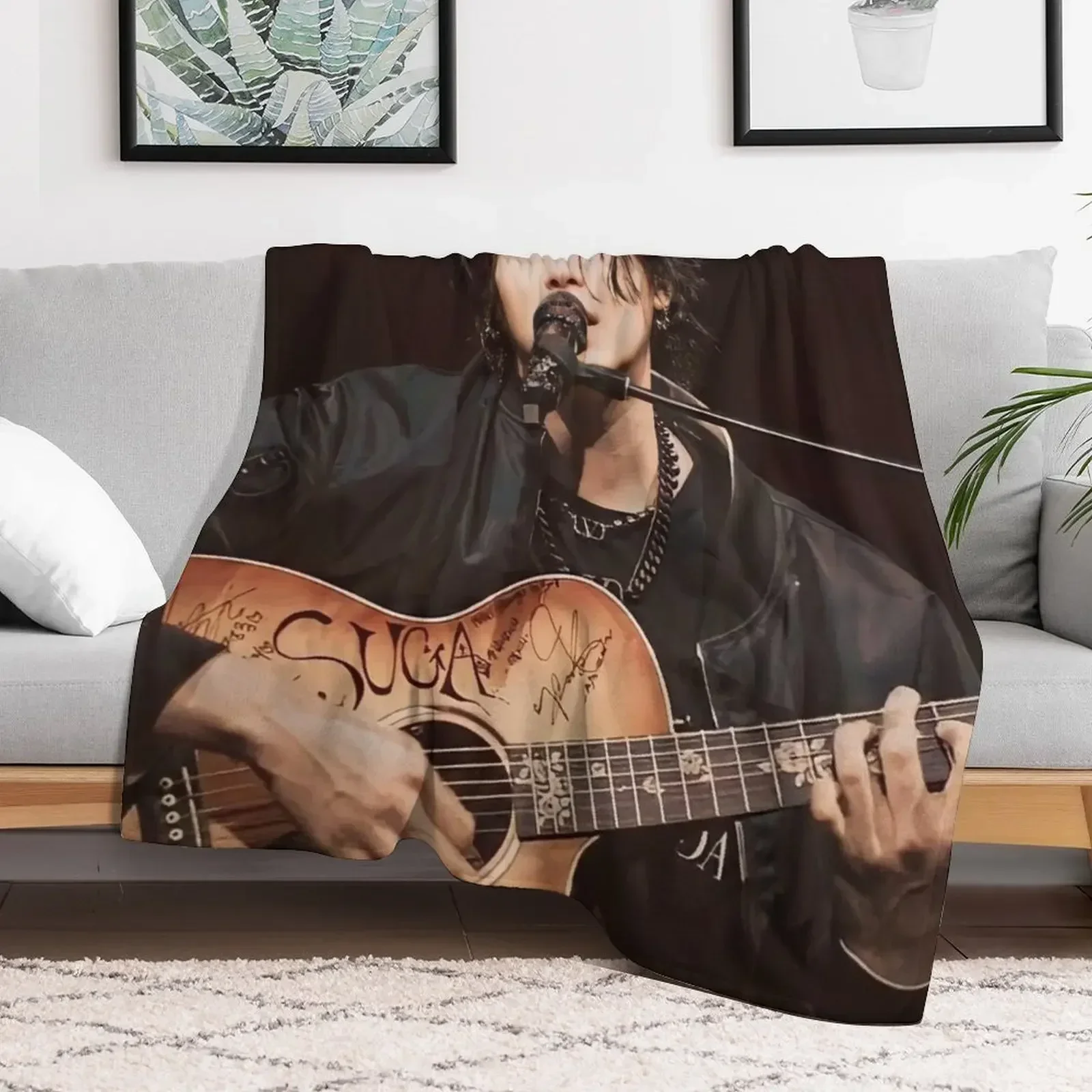 Концертное одеяло Min Yoongi теплые одеяла для дивана