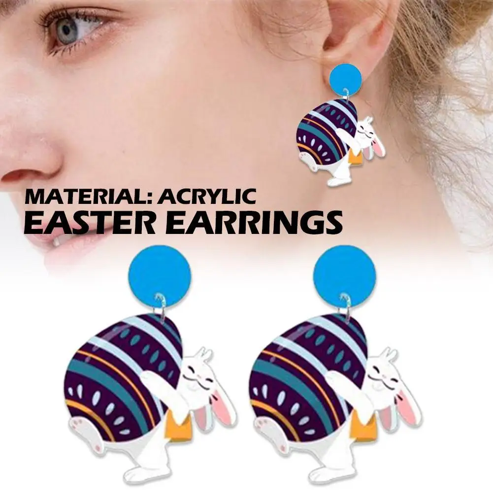 

Модные Пасхальные серьги Гоблин кролик акриловые серьги для женщин Единорог редис милые Мультяшные серьги Модные ювелирные изделия аксесс...