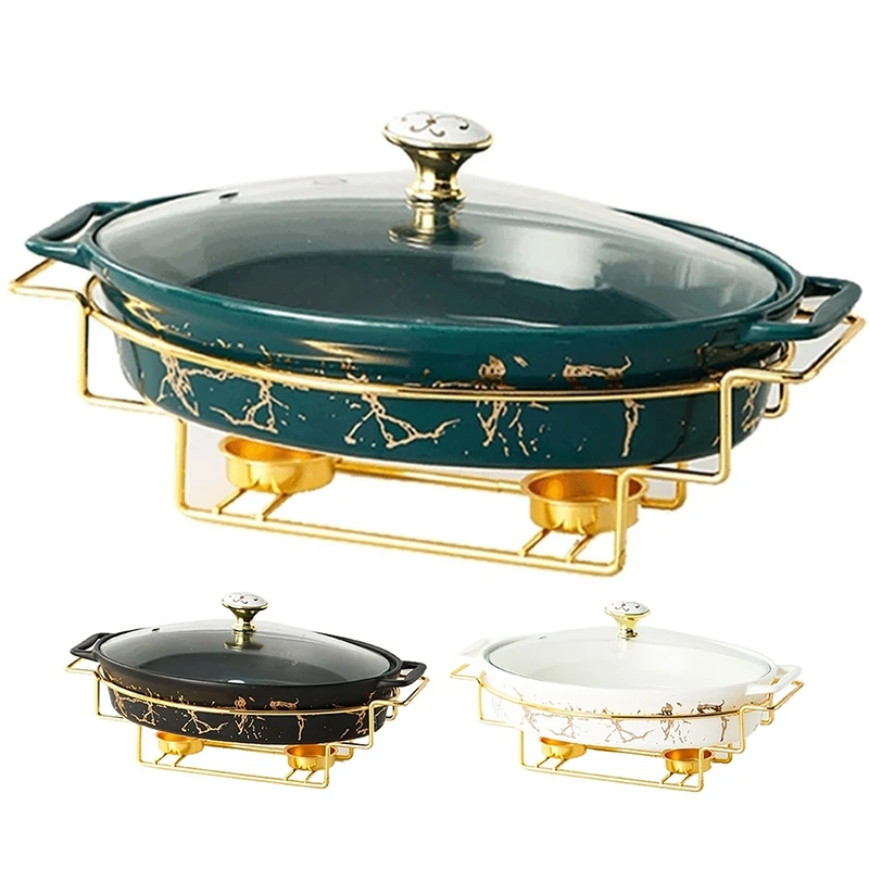 

Овальная керамическая тарелка, суповая кастрюля, домашняя суповая кастрюля, керамическая кастрюля с подогревом, многофункциональная керам...