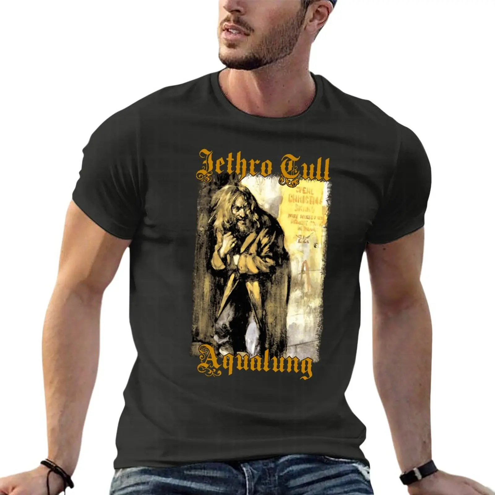 

Jethro Tull Aqualung 1971 Death Metal Band Oversized T-Shirts For Men'S Clothes Short Sleeve Streetwear Big Size Tops Tee