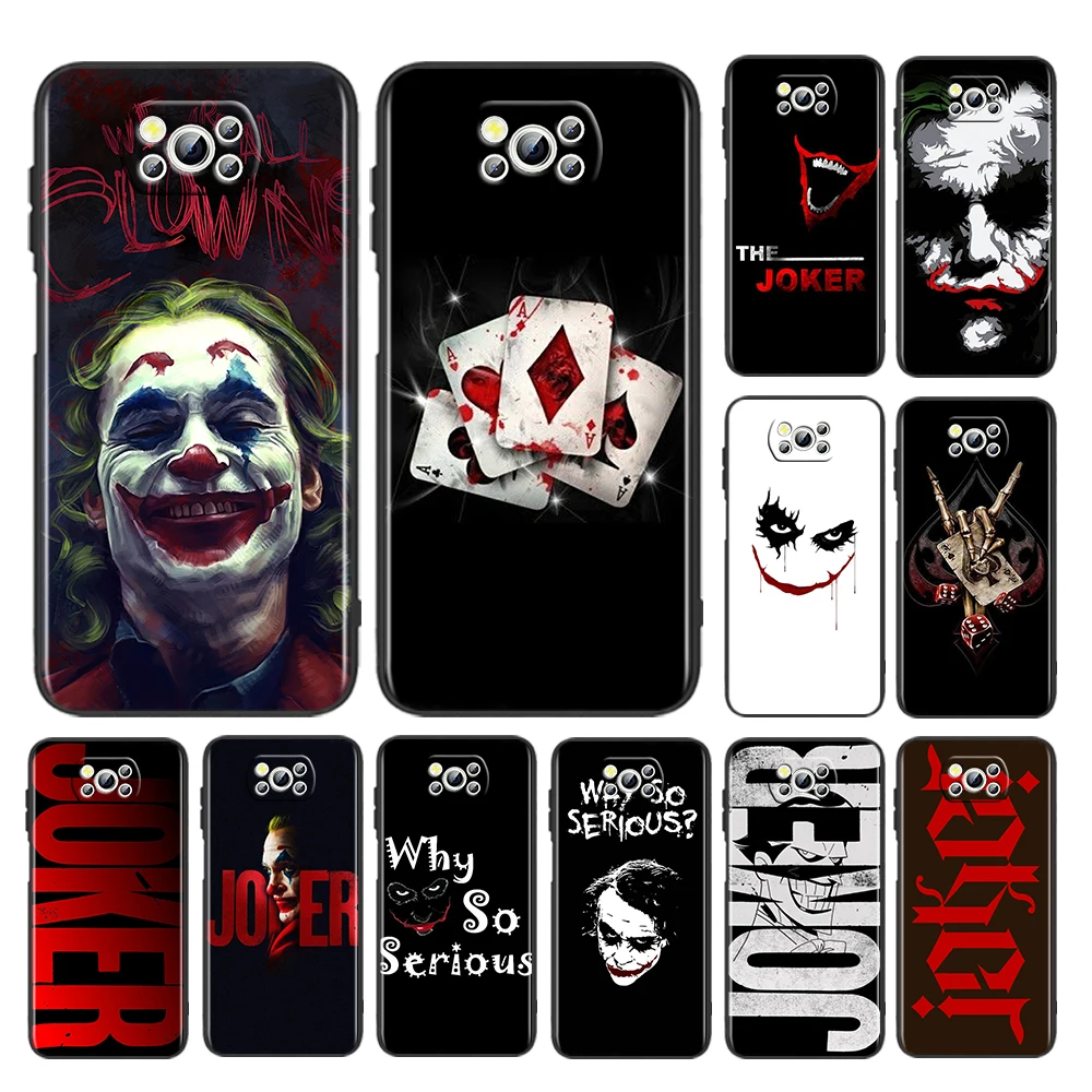 

DC Suicide Squad Cool Joker Case For Xiaomi Mi Poco X4 X3 NFC F4 F3 GT M5 M5s M4 M3 Pro C40 C3 5G Soft Black Phone Cover Shell