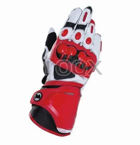 

NEW Alpines Gp Pro Motorcycle Leather Gloves Road Bike Racing Riding Tracks Red/white Genuine Leather Motorbike Cowhide Gloves
