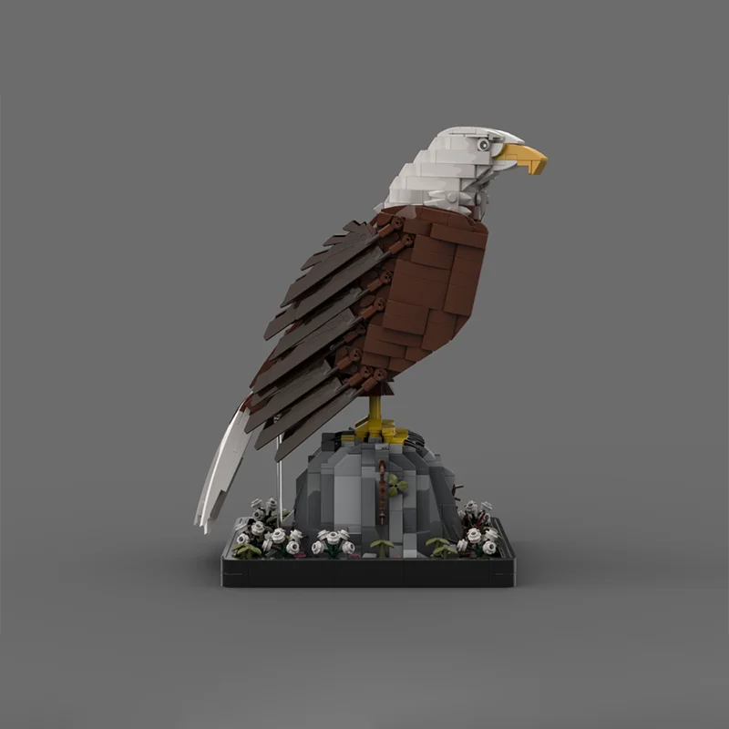 1468 шт. MOC креативные значки лысой орлан модульный дисплей модель архитектура
