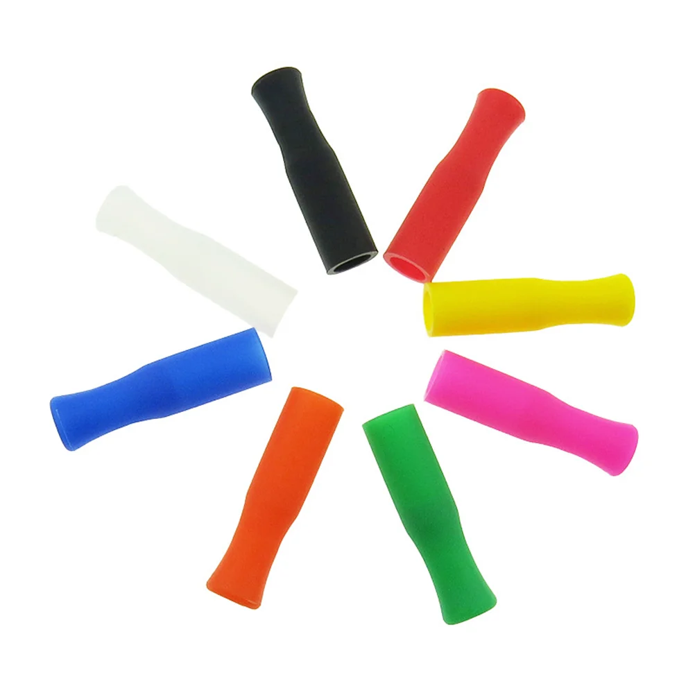 

Straw Straws Silicone Tips Reusable Cover Covers Protector Tip Colored Tumbler Metal Lids Drinking Caps Plugs Cap Stainless