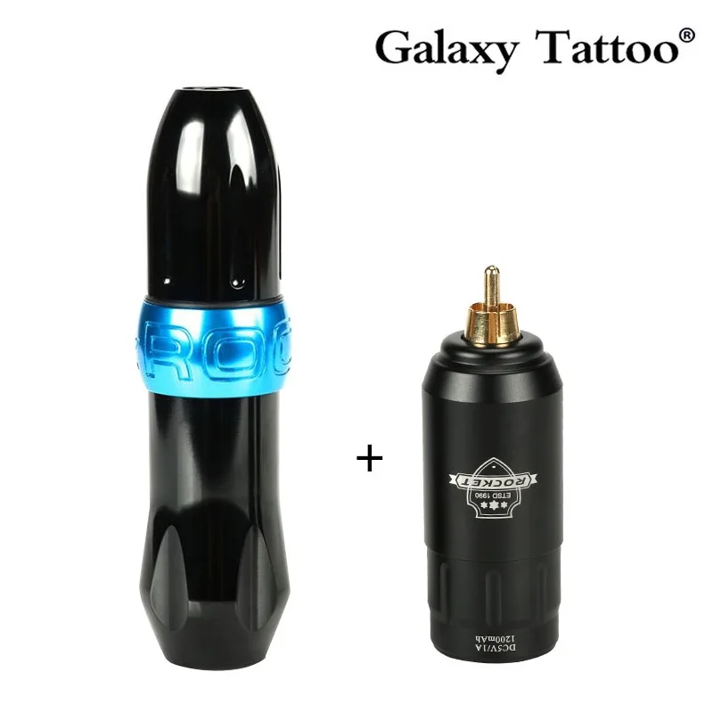 

Professional Tattoo Kit Rotary Rocket Tattoo Pen Machine With 1pcs Mini Rocket Wireless Tattoo Power Supply Tattoo Complete Sets