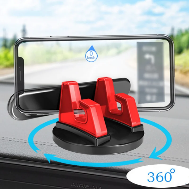 

360 Degree Rotatable Car Phone Holder Stick To Dashboard Silicone Bracket Phone Stand Car Dashboard GPS Stable Phone Supports
