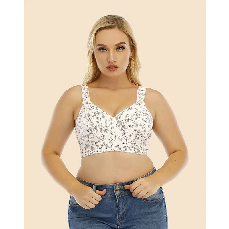 Женский хлопковый бюстгальтер с принтом размеры B C D E F G 36 38 40 42 44 46 48