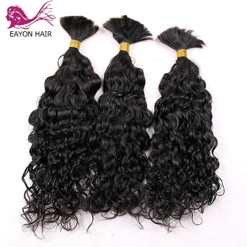 Brazilian Water Wave Human Hair Bulk For Braiding Loose Wave Bulk Hair No Weft Remy Hair Weaving Braids Bundles 1#2#4#27#