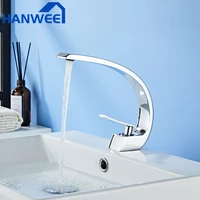 chrome orange basin faucets modern bathroom mixer tap brass washbasin faucet single handle single hole elegant crane tap