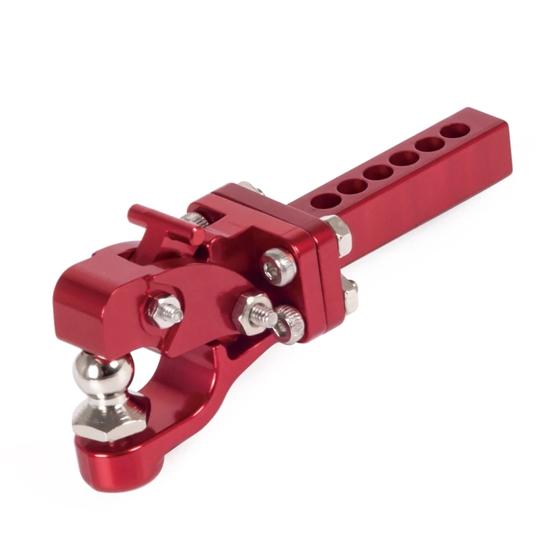 

Металлический прицеп с ЧПУ, буксировочный крюк, сцепное устройство для радиоуправляемого гусеничного автомобиля 1/10 Traxxas TRX4 Axial SCX10 90046 Redcat, о...