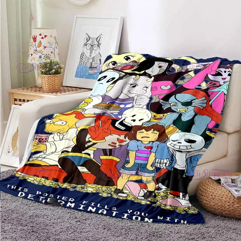 Новое аниме Undertale Sans 3d печать игры пледы для кроватей покрывала чехлы диванное